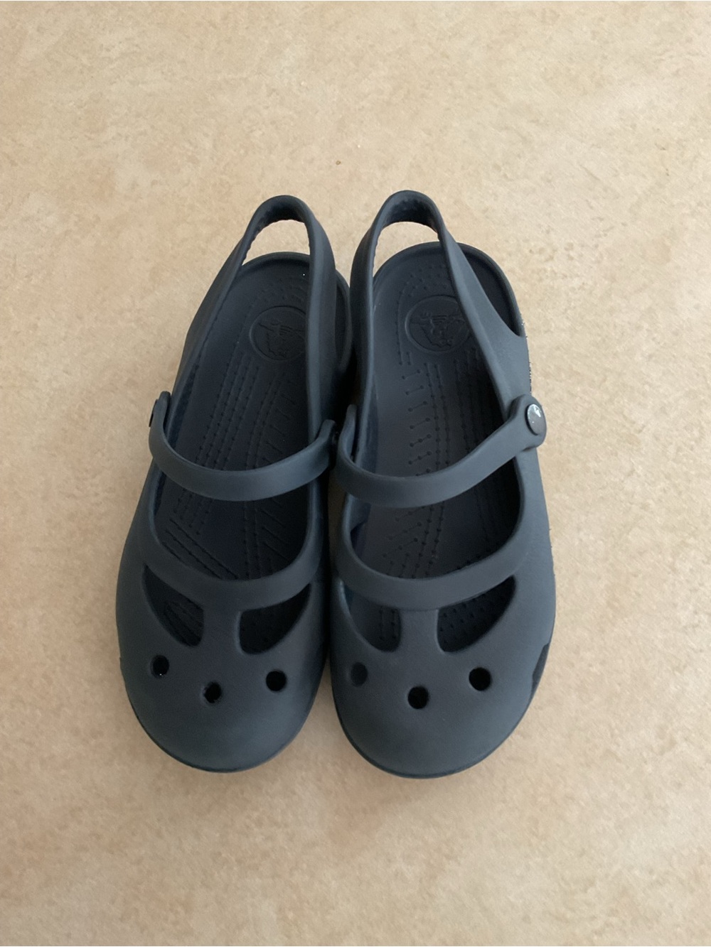 CROCS Kids Navy Mary Jane’s- Comfortable Everyday Shoes